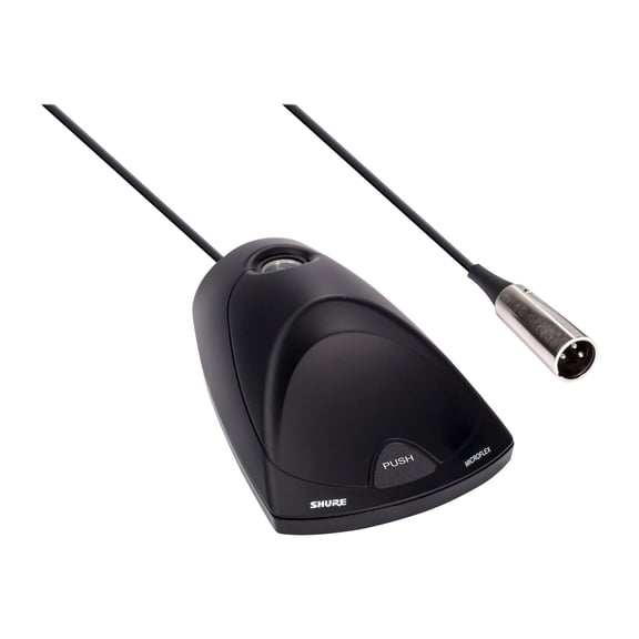 Shure MX400DP Microflex Desktop Base - Base for microphone - for Microflex Miniature Gooseneck MX405, MX410; Miniature Gooseneck Microphone MX410