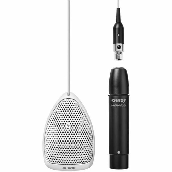 Shure Microflex MX391 Wired Boundary, Condenser Microphone, White