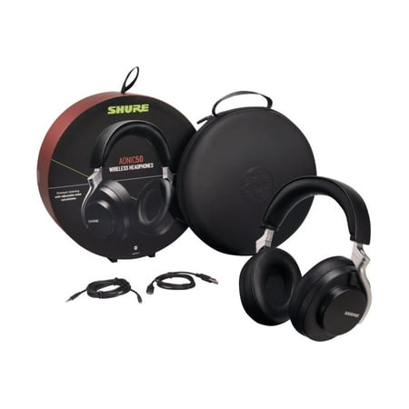 Shure - AONIC 50 Wireless Noise Canceling Headphones - Black