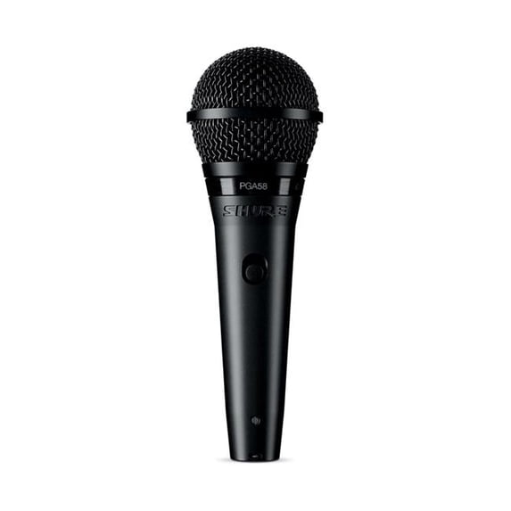 Shure PGA58-QTR-U Cardioid Dynamic Vocal Microphone - XLR to QTR Cable Included