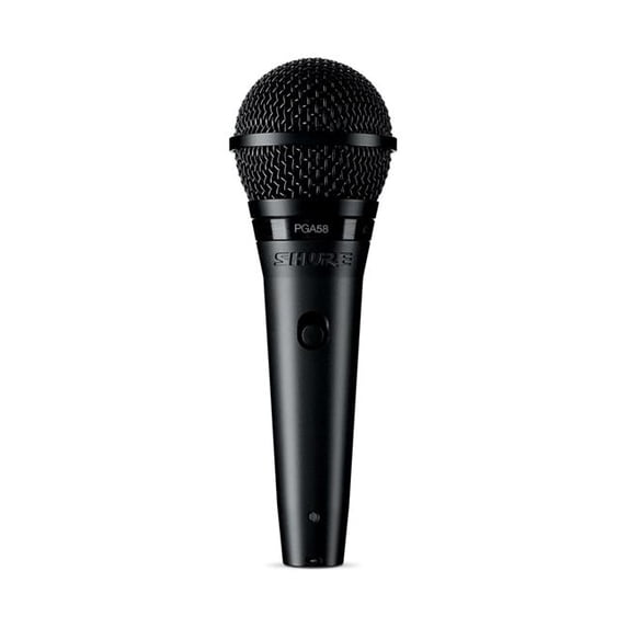Shure PGA58-XLR-U Cardioid Dynamic Vocal Microphone - XLR Cable Included