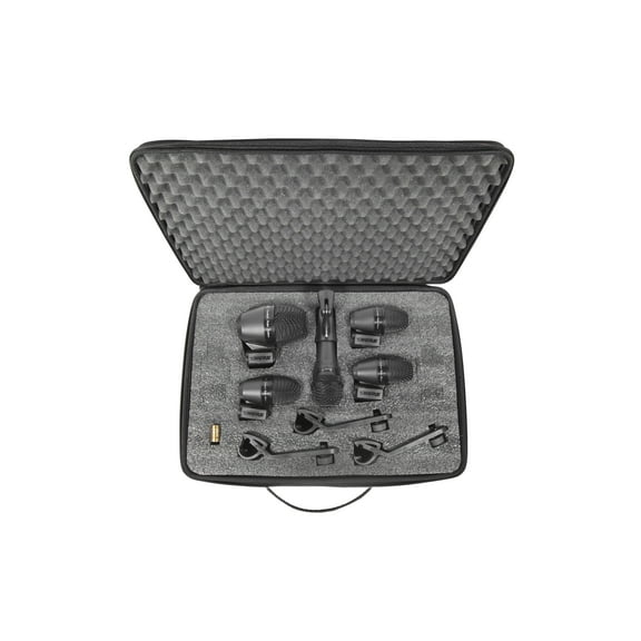 Shure PGADrumKit5 Alta 5-Piece Drum Mic Kit With Case