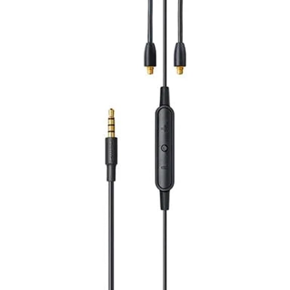 Shure RMCE-UNI Remote Universal Communication Cable for Detachable SE Earbuds Earphones - 3.5mm Connector,