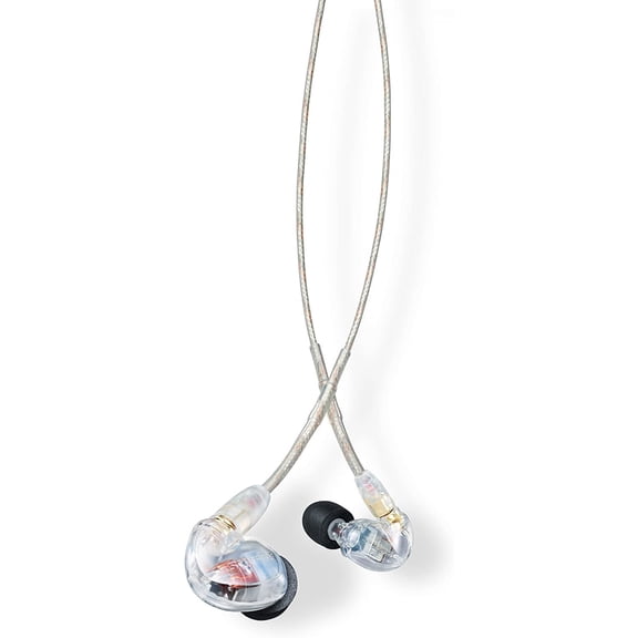 Shure SE425-CL Professional Sound Isolating Earphones with Dual High Definition MicroDrivers, Secure In-Ear Fit - Clear