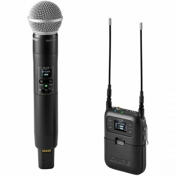 Shure Wireless Microphone System - 470 MHz to 514 MHz Operating Frequency - 20 kHz to 20 kHz Frequency Response - 328.08 ft Operating Range