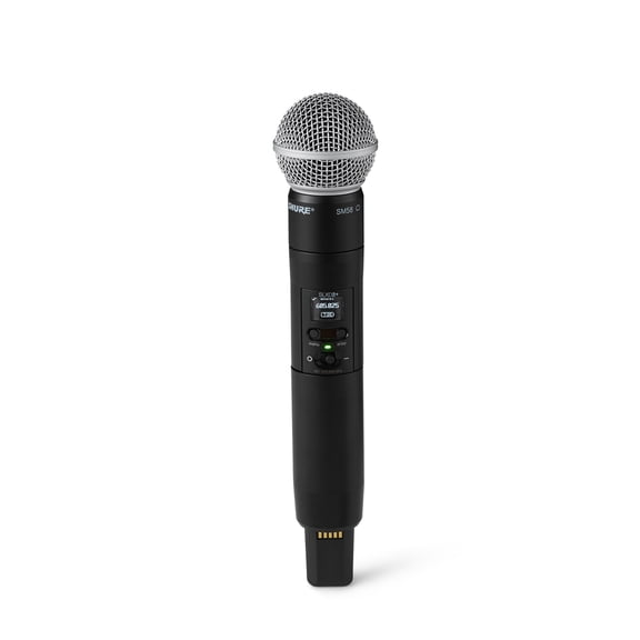 Shure SLXD2+/SM58 Digital Handheld Transmitter with SM58 Microphone Capsule, G57: 470-608MHz
