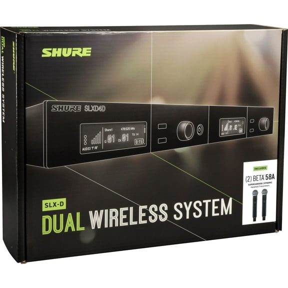 Shure SLXD24D/B58-G58 Wireless System, Frequency Band Version: G58