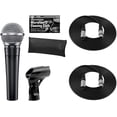 thumbnail image 1 of Shure SM58-LC Cardioid Dynamic Vocal Microphone + Extra Two 2 XLR Cables Bundle, 1 of 5