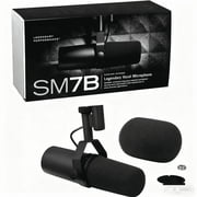 Shure SM7B Cardioid Dynamic Vocal Microphone, Black