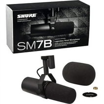 Shure SM7B Cardioid Dynamic Vocal Microphone for Live Broadcast Recording