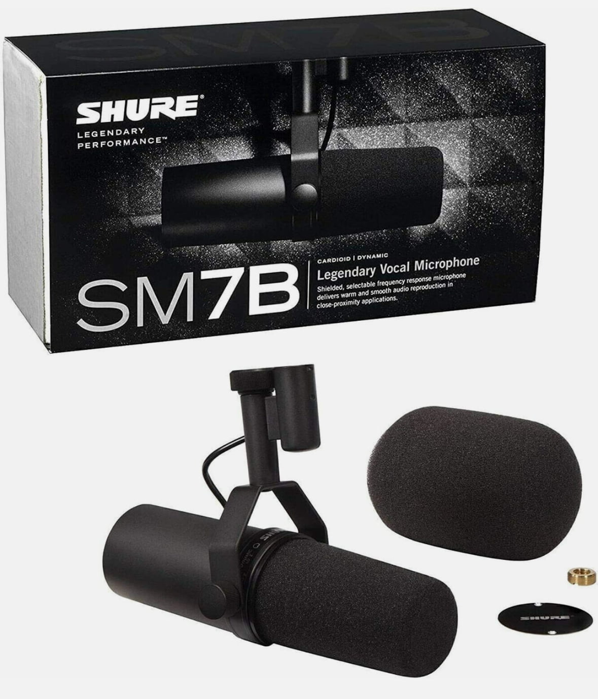 Shure SM7B Microphone , Dynamic Vocal Microphone for Live Broadcast Recording