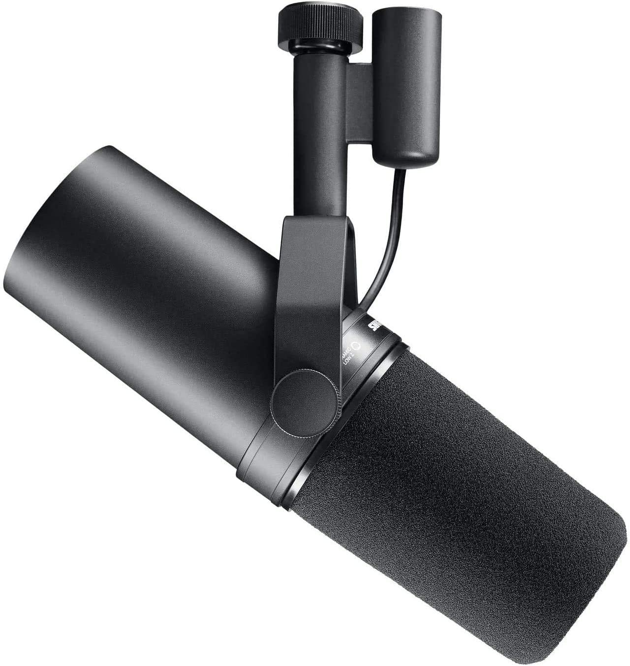 Shure SM7B Vocal Dynamic Microphone for Broadcast, Podcast & Recording, XLR Studio Mic for Music & Speech, Wide-Range Frequency, Warm & Smooth Sound, Rugged Construction, Detachable Windscreen - Black - image 1 of 6
