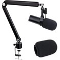 Shure SM7dB Boom Arm with Pop Filter Adjustable Mic Arm Compatible