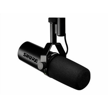 Shure - SM7dB Wired Cardioid Dynamic Microphone with Built-in Preamp - Black
