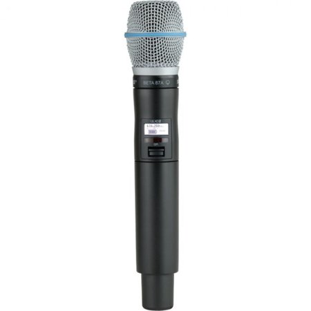 Shure Digital Handheld Transmitter with Beta 87A Capsule - 902 MHz to 928 MHz Operating Frequency - 20 Hz to 20 kHz Frequency Response - 328.08 ft Operating Range