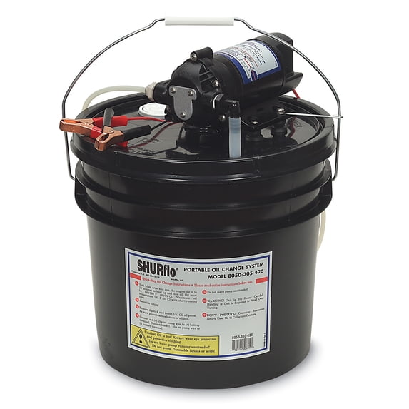 Shurflo 8050-305-426 Portable Oil Change/Winterizing/Liquid Transfer System, 3.5 Gallon, Self-Priming