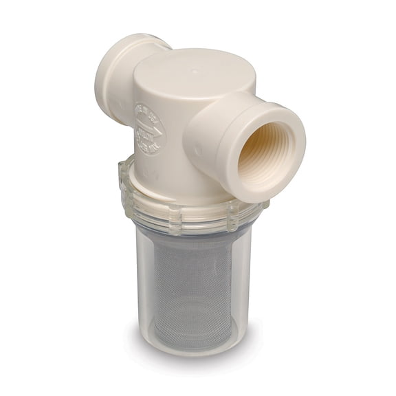 Shurflo by Pentair 1" Raw Water Strainer w/Bracket & Fittings - 50 Mesh | Bundle of 2