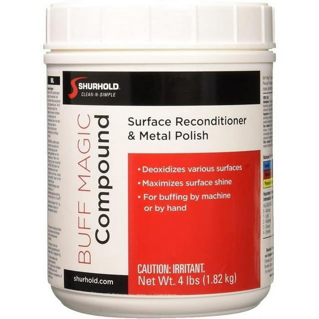Shurhold Buff Magic Compound Surface Reconditioner Metal Polish 4LB