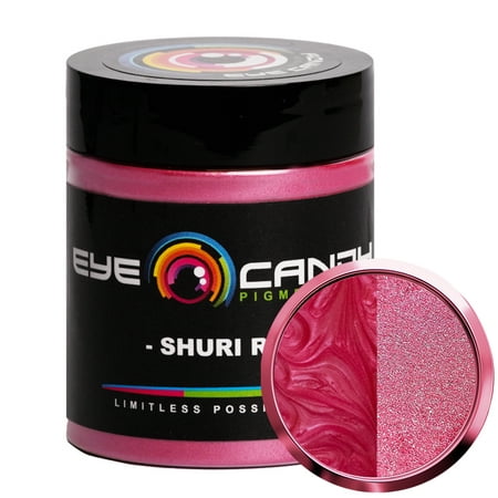 Shuri Red Mica Powder Pigment (25g) for DIY Crafts: Woodworking, Resin, Soap, Paint, and More
