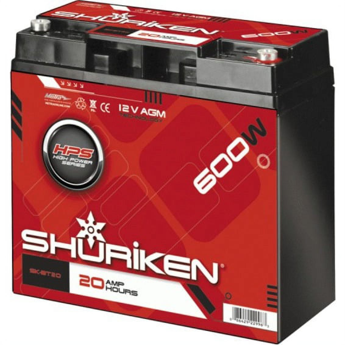 Shuriken High Performance Batteries 20 Amp Hours Walmart