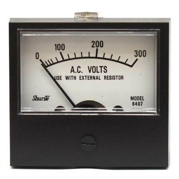 Shurite Boat Panel Mount Voltmeter 8407ZBP | 0-300 AC Volt
