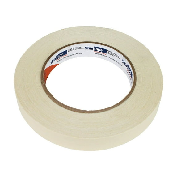 Shurtape 100738 Colonial COL 00 18mmx55m Premium Grade, High Adhesion Masking Tape - Natural