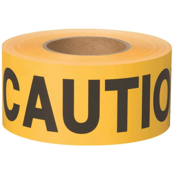 Shurtape Barricade Caution Tape 300', Yellow/Black (184031)