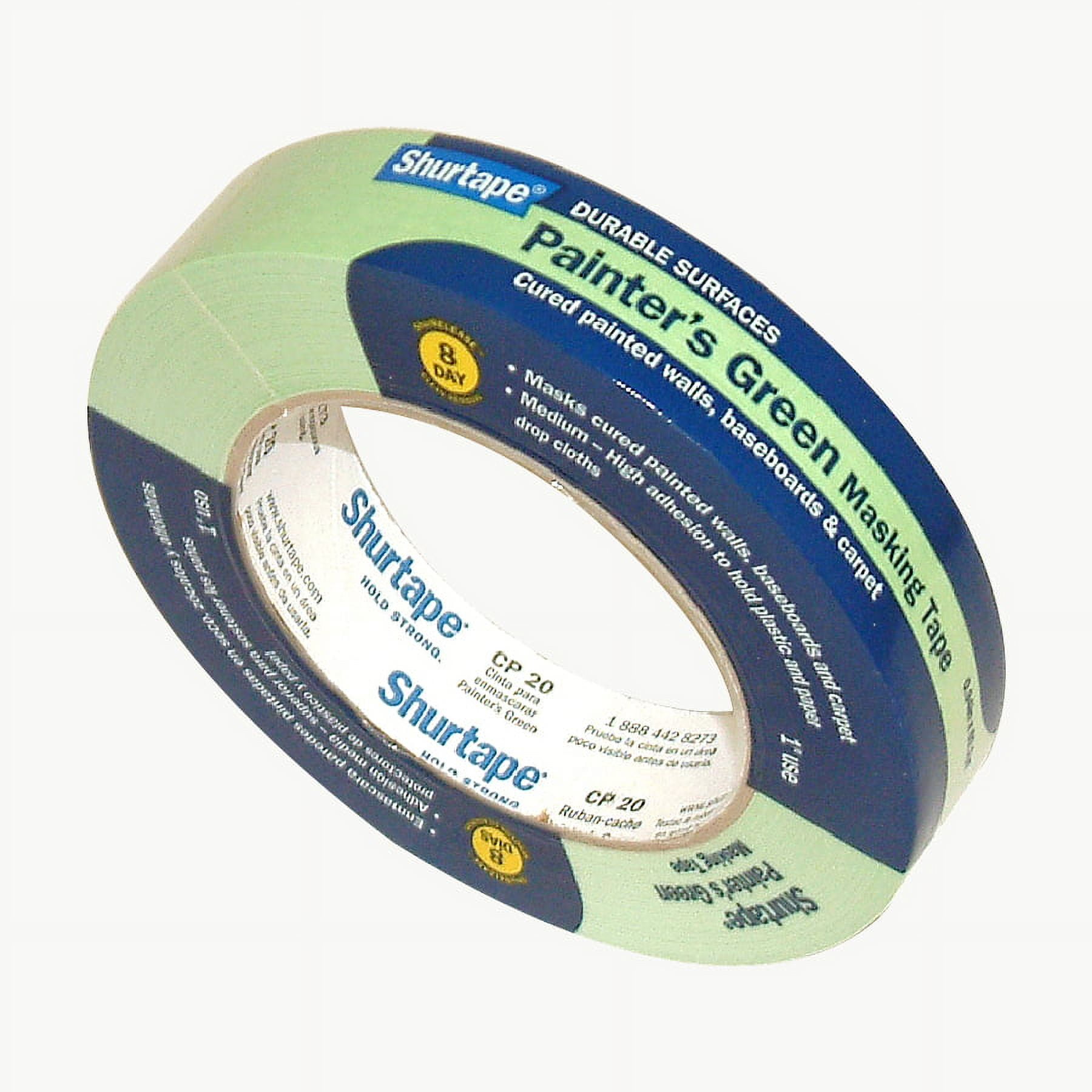 Shurtape CP20 8Day Green Painters Tape 1 in x 60 yds. (Green)
