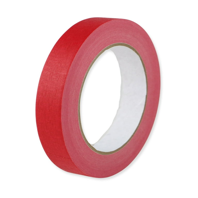 Shurtape CP-631 Colored Masking Tape: 3/4 in. x 60 yds. (Red) *non-branded, White Core, Size: 3/4 x 60 yds. / Converter White Core Sale
