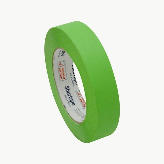 Shurtape Colored Masking Tape (CP-631): 1 in. x 60 yds. (Light Green)