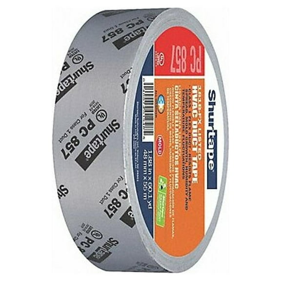 Shurtape Duct Tape,Silver,1 7/8 in x 60 yd,14 mil PC 857