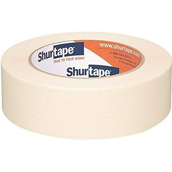 Shurtape General Purpose,High Adhesion Masking Tape, 36mm x 55m, Natural, 1 Roll