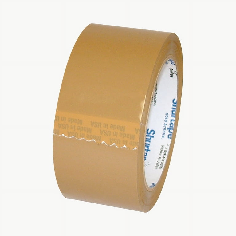 Intertape PM2/77 Medium-Grade Packaging Tape – 2in X 60yd, Tan Flatback Tape For Shipping