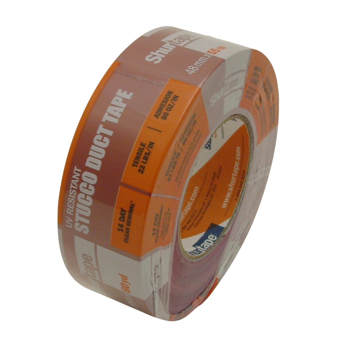 Shurtape PC-667 Specialty Grade Stucco Masking Duct Tape: 2 in x 60 yds. (Red)
