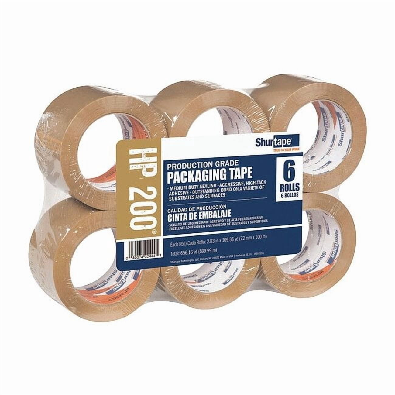 Shurtape Packaging Tape,72mm W,100m L,PK6 207239