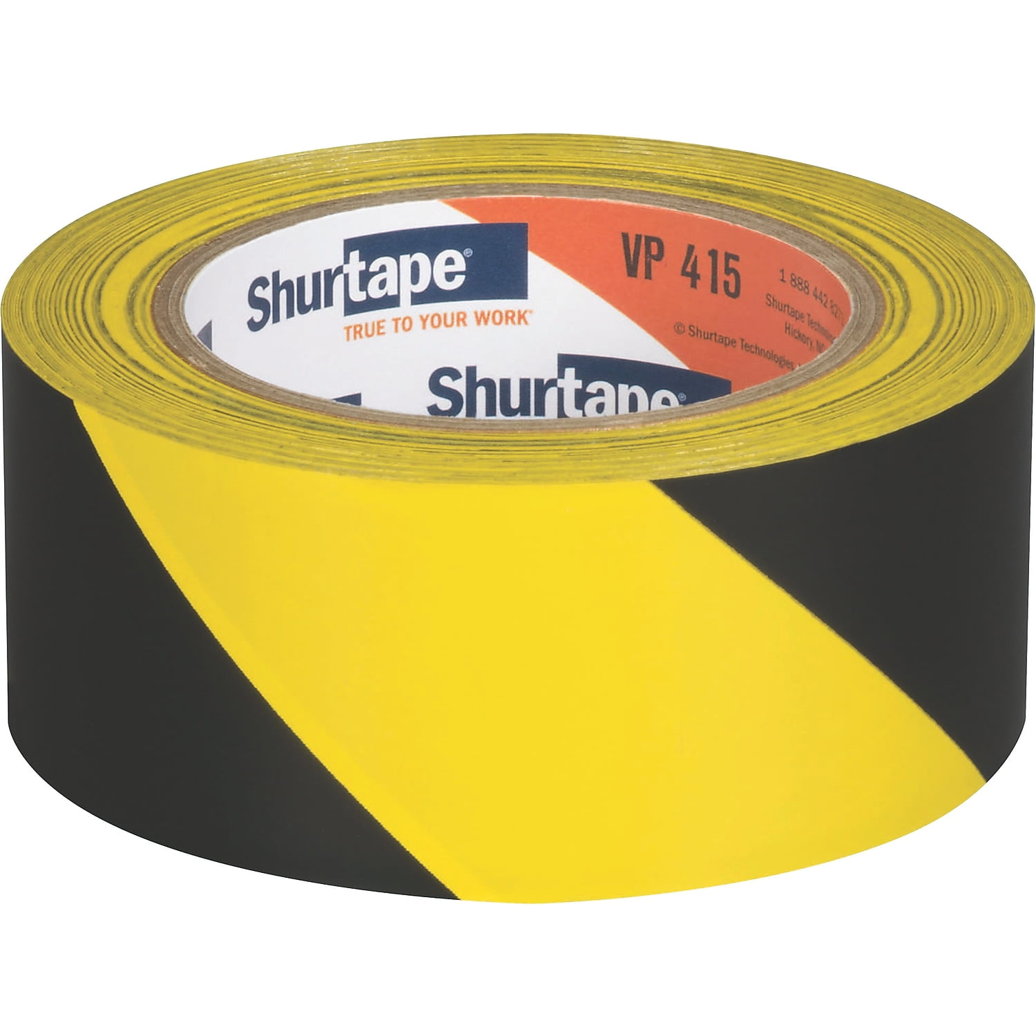 Shurtape VP 415 Safety Tape 1.96" x 33 Yds. Black/Yellow 24/Carton (202700)