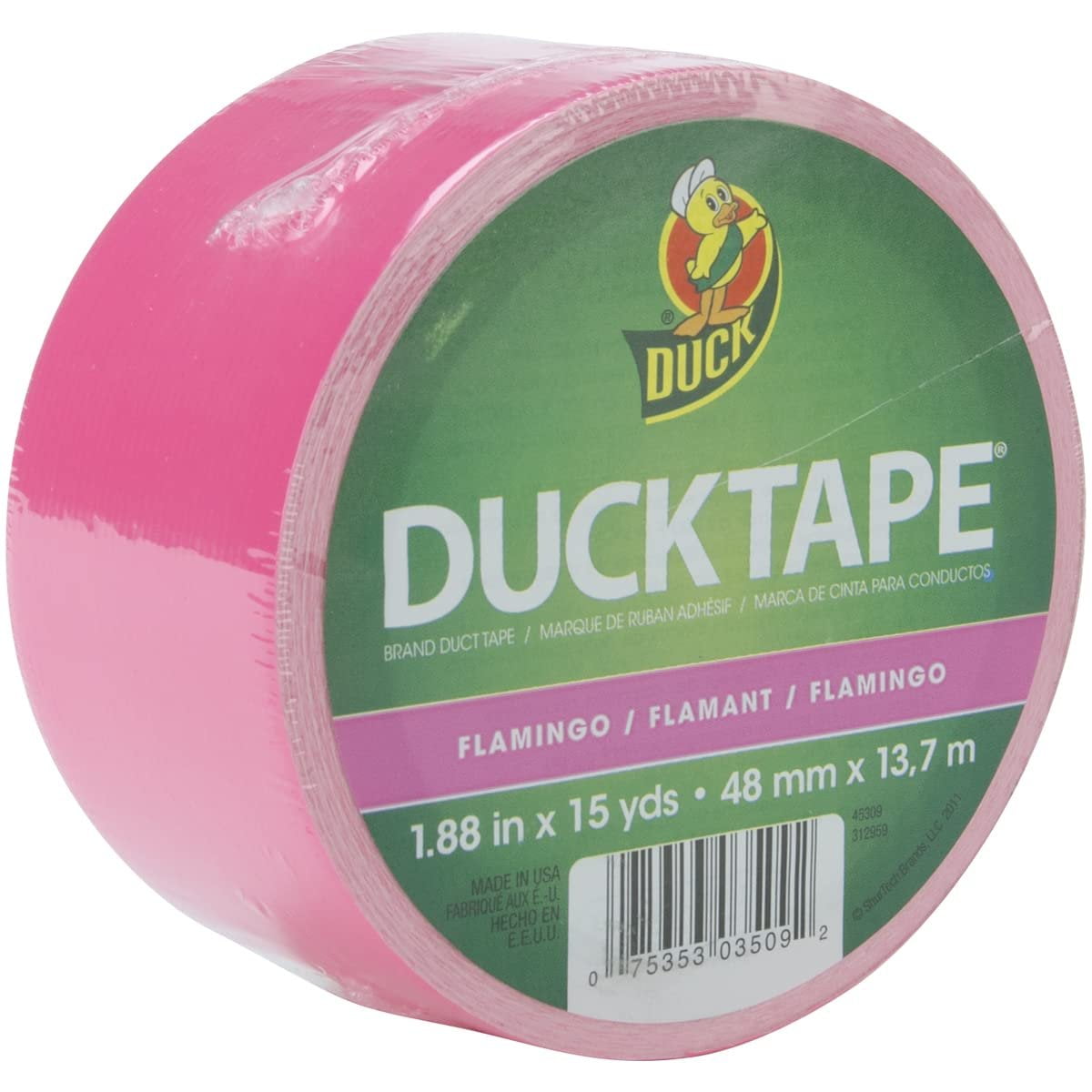 Shurtech Brands 1265016 15 Yard Funky Flamingo Pink Duck Tape