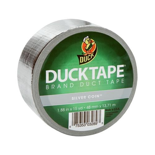 Shurtech Brands 1303158 Chrome Duct Tape, 1.88-Inch x 15 Yds.
