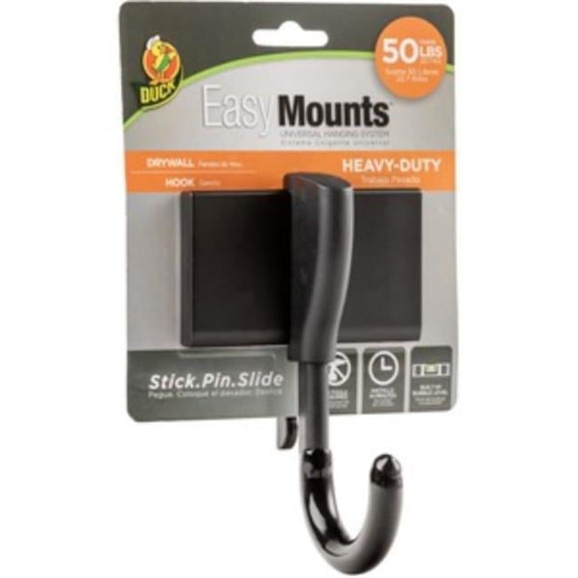 Shurtech DUC287214 Mount Heavy-Duty Drywall Hook, Black