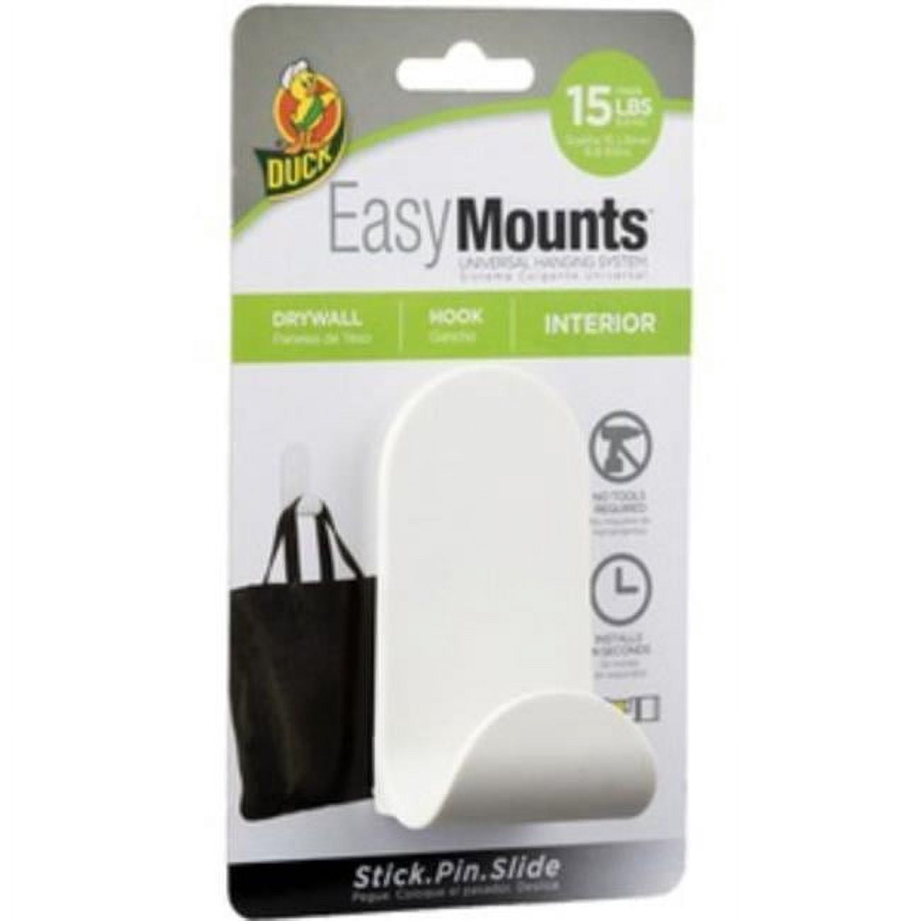 Shurtech DUC287391 EasyMounts Interior Drywall J Hook, White