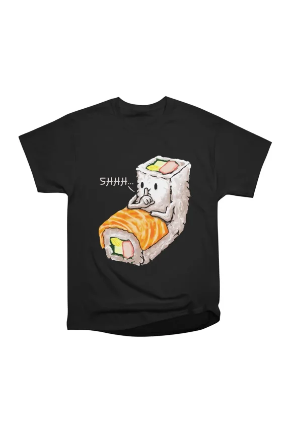 Shushing Sushi T-Shirt Tee Gift For Him Merch For Her Apparel For Friend