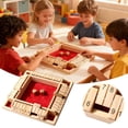 thumbnail image 1 of Shut The Box Dice Game, 2-4 Players Classic Board Game for Adults, Wooden Tabletop Game with Dices and Instruction,Math Strategy Game for Family & Party, 1 of 8