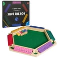 thumbnail image 1 of Upgraded 6-Player Shut The Box Game for Kids Adults Families with 12+4 Dice-Colorful 6 Sided Wooden Board Math Number Games(Instructions Included), 1 of 7
