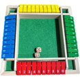thumbnail image 1 of Shut The Box Game with 8 Dices, Family Wooden Board Table Math Games, for 2-8 Players, Shut The Box Game 6 Player, Portable Learning Entertainment Set for Classroom,Home,Party (2 Dices Colorful), 1 of 16