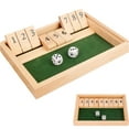 thumbnail image 1 of Shut The Box Game Fun Table Math Game For S & Teens, Sequences Board Game Dice Game 2 Player For Game Night Travel Classroom Home Party Bars, Wooden Board With Number Blocks, 1 of 7