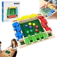 thumbnail image 1 of Shut The Box Game, Shut The Box-Wooden Dice Board Game, Four-Sided Flip Card Game Toys, Upgraded Wooden Dice Games for 2-4 Players, Improves Mathematical Skills, for Classroom, Home (Colorful), 1 of 7