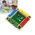 thumbnail image 1 of Dice Game Shut The Box Wooden Board Game,4 Sided Family Math Game for 2-4 Players,Educational Learning Interactive, Classics Tabletop Version Games for Classroom, Party, or Pub, 1 of 8