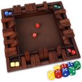 thumbnail image 1 of Shut The Box Game Wooden (2-4 Players) with Dices for Classroom, Home, Party and Pub, Math Games Classics 4 Sided Tabletop Version Easy to Learn (Big Classic Color 1 Pack), 1 of 14