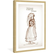 "Shut My Eyes" Framed Painting Art Print