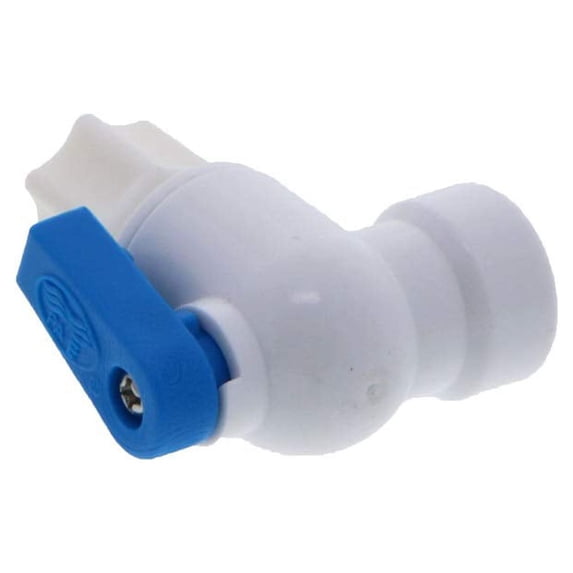 Shut-Off Valve Elbow Polypropylene - 1/4